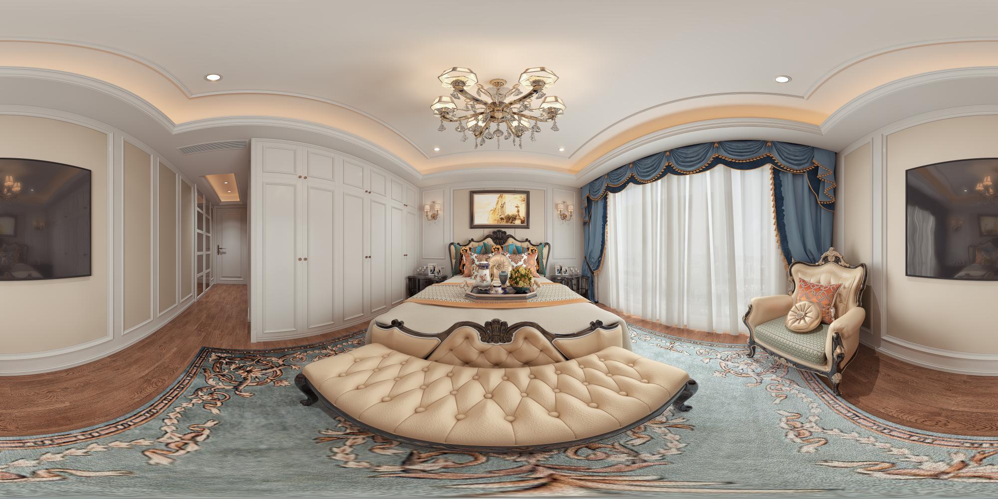 中央湖14-1501卧室全景